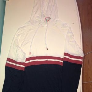 Pink Rose Ivy Navy Sweatshirt Top